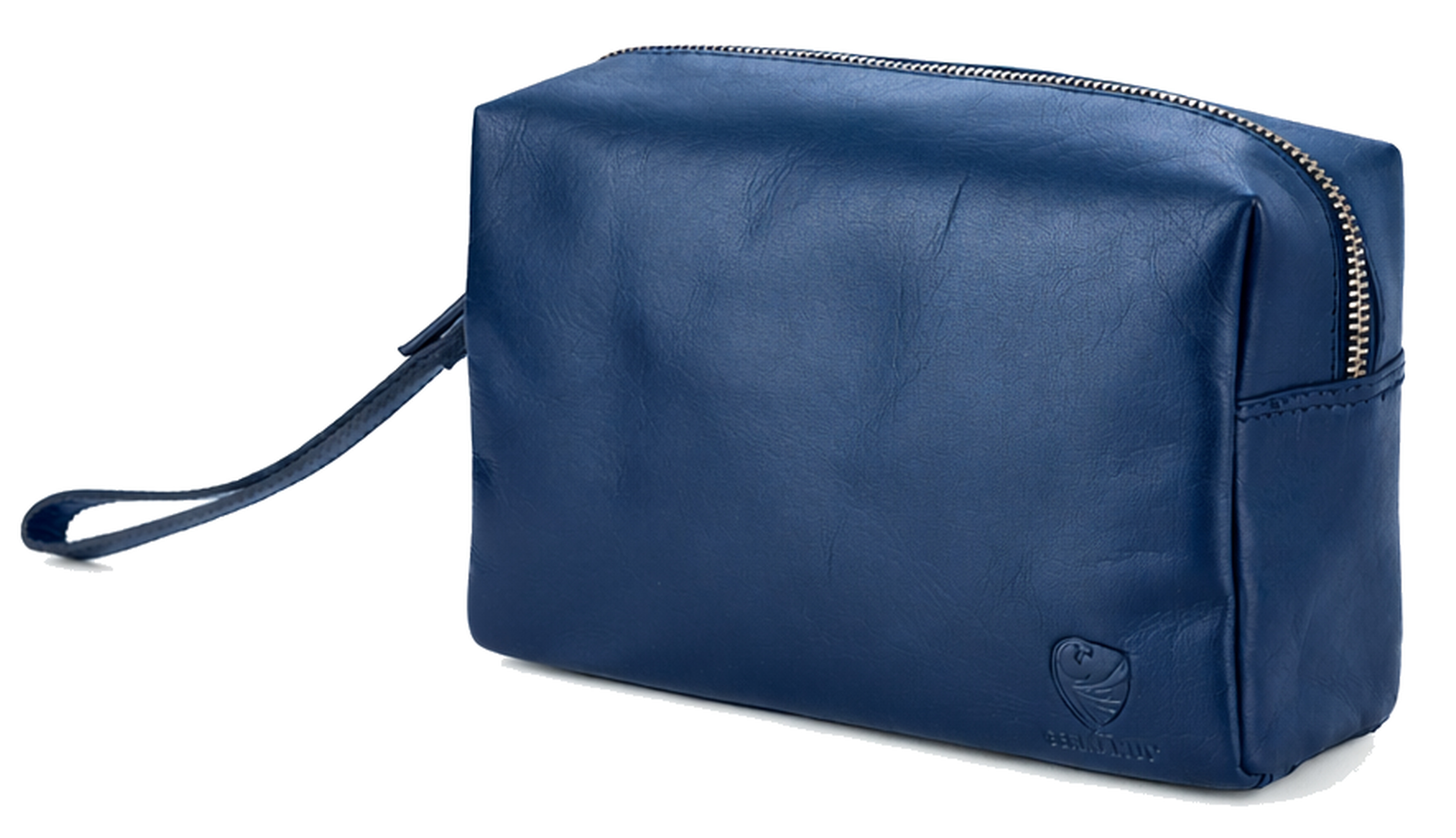 GERMANUS Kulturtasche Kosmetiktasche Rolf aus echtem Leder, Kulturbeutel, Waschtasche, Schminktasche, Clutch